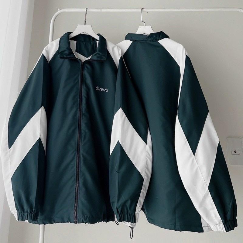 Áo Khoác Dù - Áo Khoác Gió Dererro Logo Thêu Dài Tay Form Rộng Vải Dù Hai Lớp Unisex Nam Nữ Lana Jacket Top 2