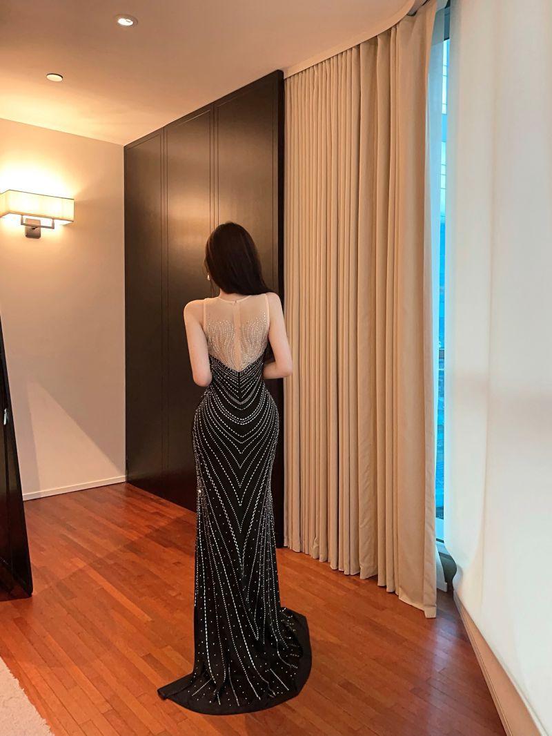 Product Introduction of Váy Lưới Xẻ Tà đính đá Thanh Lịch Và Gợi Cảm, Quý Cô Quyến Rũ, Thích Hợp Để Vận Chuyển Từ CN, Giao Hàng Trong 7-10 Ngày 11