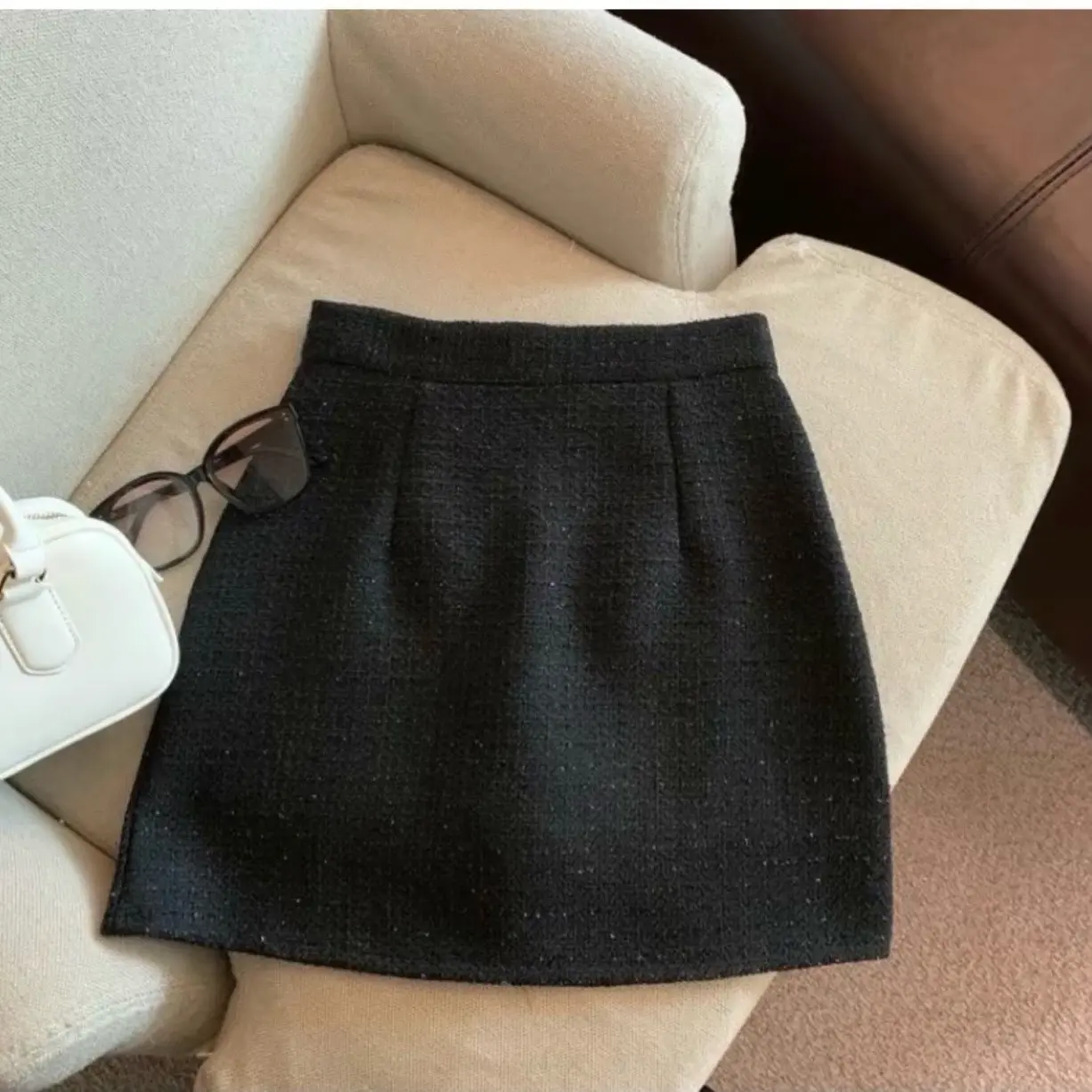 Chân váy dạ nhũ dáng chữ A bigsize