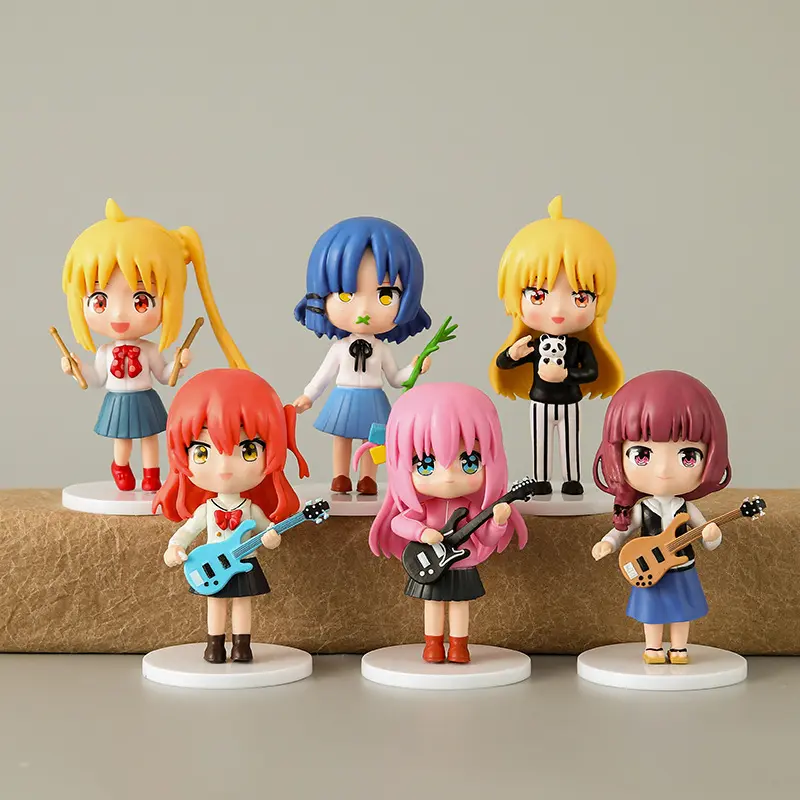 6 Rock Hand Office Cartoon Animation Houteng Duyi Zhihong Xia Shantian Liangguangjing Juli Doll Ornaments