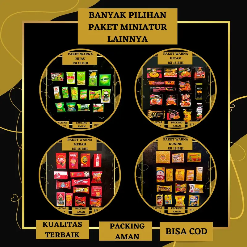 Magnet Kulkas Tempelan Gantungan Kunci Paket Jajanan Bocil Isi 10 Biji 2