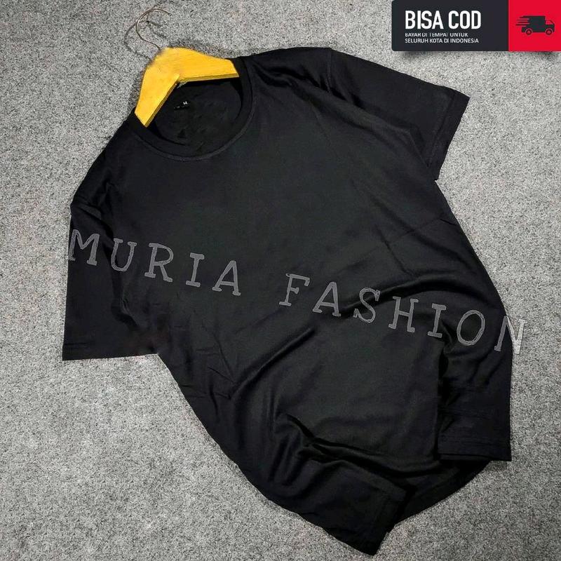 Kaos polos pria 100ribu dapat 7 Santai lengan Pendek Lokal Semi Katun Oblong 2