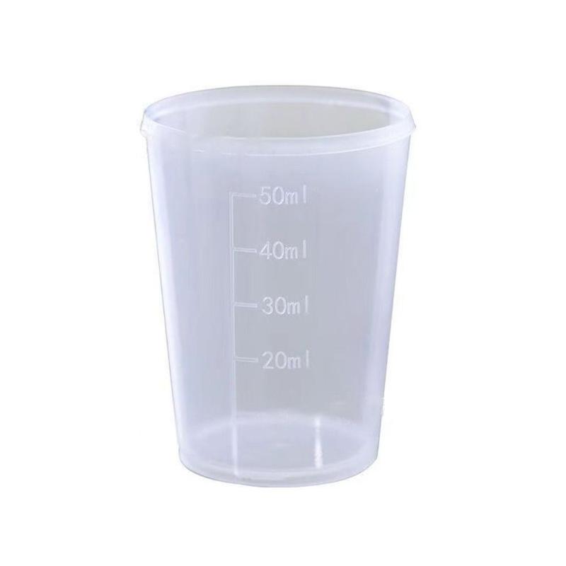 Cốc Đong, Trong Suốt, Có Mức, Chất Liệu Nhựa, Cỡ Nhỏ, Dung Tích 100ml, Có Cân, Thích Hợp Để Nấu Ăn Và Làm Bánh, Dụng Cụ Đo Lường, Cốc Trộn Trong Suốt 3
