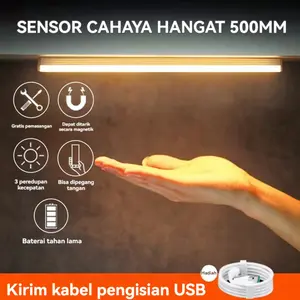 Lampu LED Sensor Gerak Magnetik - Lampu Dinding Pintar Hemat Energi untuk Lemari & Koridor dengan Tombol Multifungsi