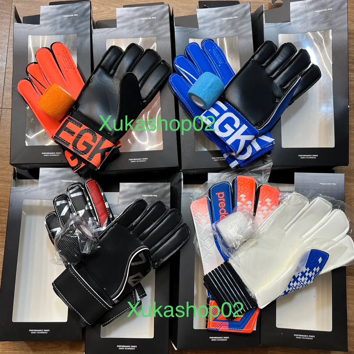 Găng tay thủ môn CÓ XƯƠNG Dính Bóng size 6,7,8,9,10
