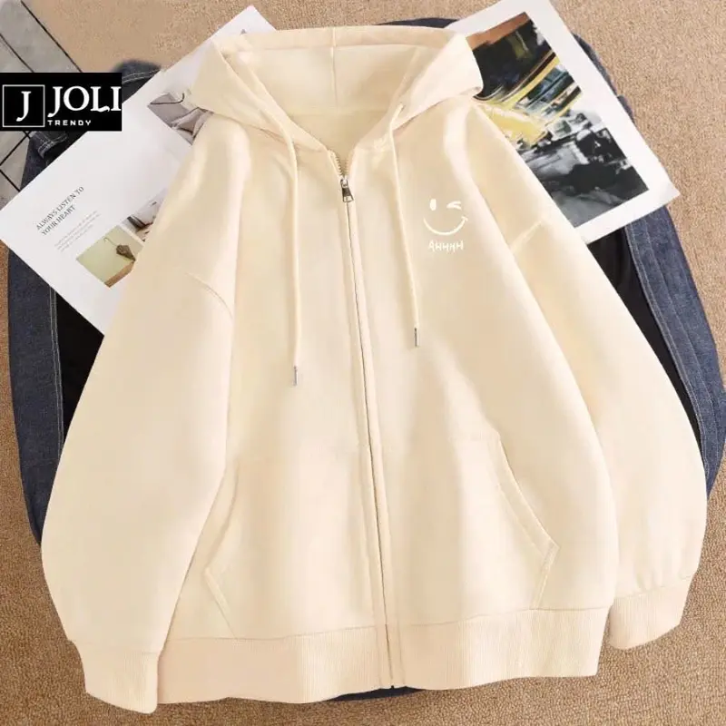 Áo Khoác Nỉ Form Rộng Tay Bồng Nam Nữ In Hình có mũ 1
