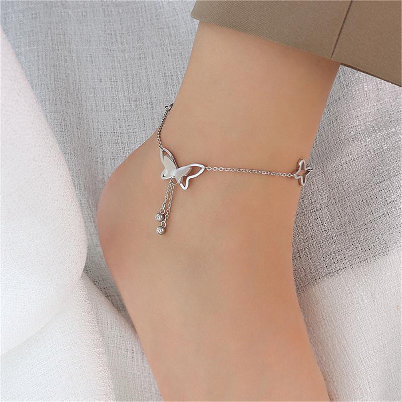 Product Introduction of Fashion Butterfly And  Pendant Anklets Women Yoga Beach Anklet 10