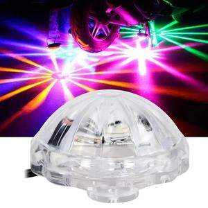 Luz de Chasis LED para Motocicleta RGB con Flash Estroboscópico Lámpara de Decoración para Motocicleta Luz de Ambiente Universal 12V Luz para Motocicleta