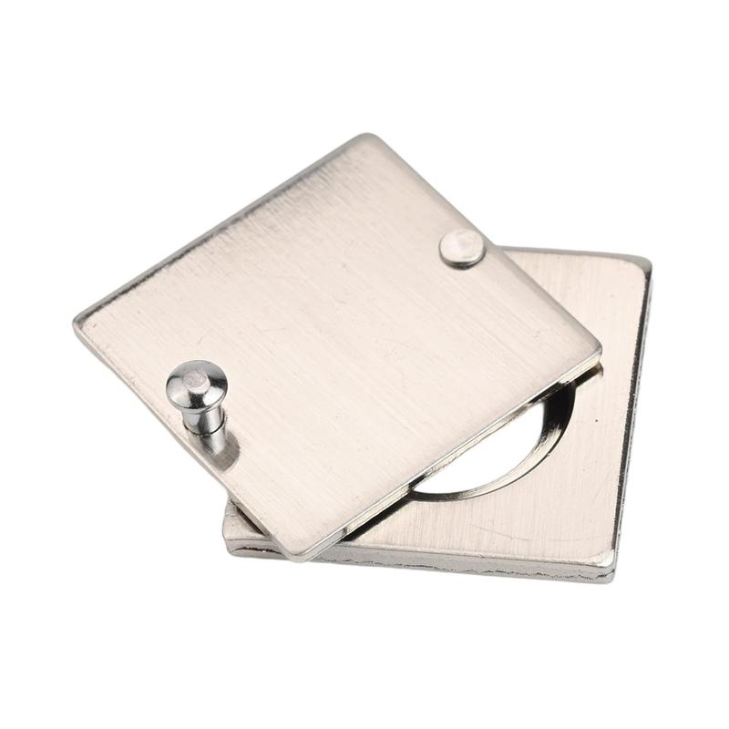 Square Peephole Cover Door Viewer Peephole Security Cap Kit Tape Install 5