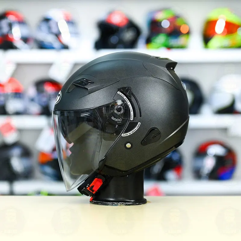 Mũ Bão Hiểm KLT 3/4 2 Kính Tặng kèm tem kyt và khăn trùm dầu ninja 4