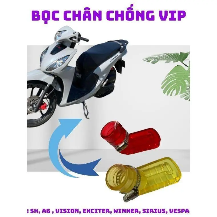 Cao su lót Chân chống Xe máy Cổ dê 0