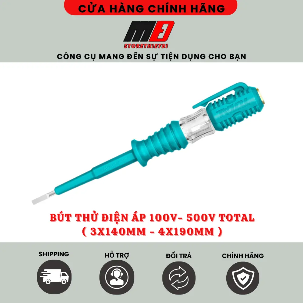 Bút Thử Điện Áp AC 100V - 500V Total / 2 Kích Thước