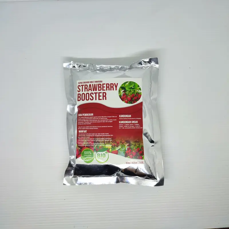 Pupuk Booster Strawbery - Pupuk organik pelebat buah, menyuburkan tanaman, dan memperkuat tanaman Strawberry Alami Tumbuhan 1