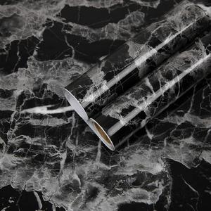 Marble Pattern Wallpaper, Self-adhesive Waterproof Wallpaper, Removable Wall Sticker for Home Living Room Bedroom Kitchen Furniture Worktop