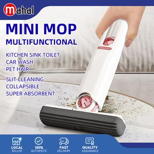 Mini Handheld Mop Portable Cleaning Mop Bathroom Car Window Glass Sponge Cleaning Tool Household Absorbent Cotton Wipe