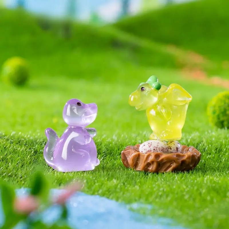 Cute Dinosaur Design Miniature Ornament, Micro Landscape Decoration, DIY Moss Garden Decoration, Fish & Aquatic Supplies 2