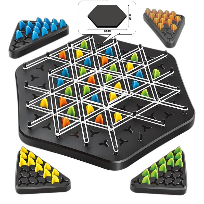 Product Introduction of Chain Triangle Chess Splendor Duel Board Game Strategy Game for Kids and Adults Fun Family Game Logic Chess Track Tables Game 7