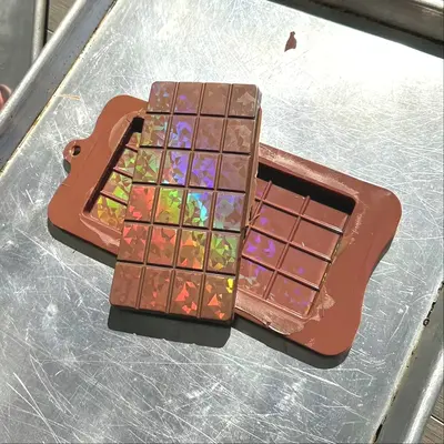 Holographic Candy Mold Holographic Chocolate Molds - Silicone Resin ...