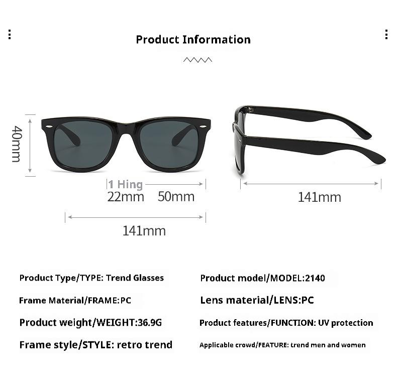 Product Introduction of Foldable Rice Nail Glasses Sunglasses Men's Driving Foldable Sunglasses UV Protection Driving Fishing Glasses FDA 21