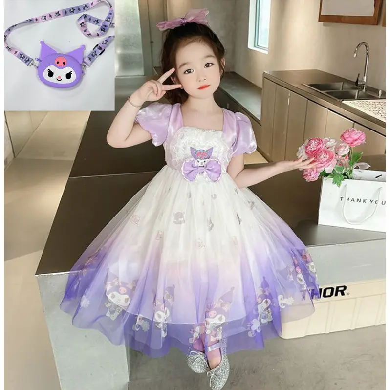 Kuromi Dress for Kids Girl 2 3 4 5 6 7 8 Year Old Kuromi Birthday Dress  Purple Pink Princess Dresses Lolita Chiffon Skirt Sanrio Clothes - TikTok  Shop Philippines