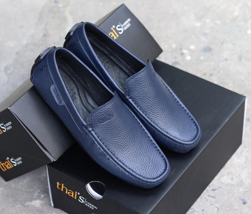  Giày lười nam -Nhập khẩu Thái Lan - Da bò cao cấp - GTH03 - Bảo hành 12 tháng Shoes Đế Bằng size 38 giày lười & giày đế bằng 