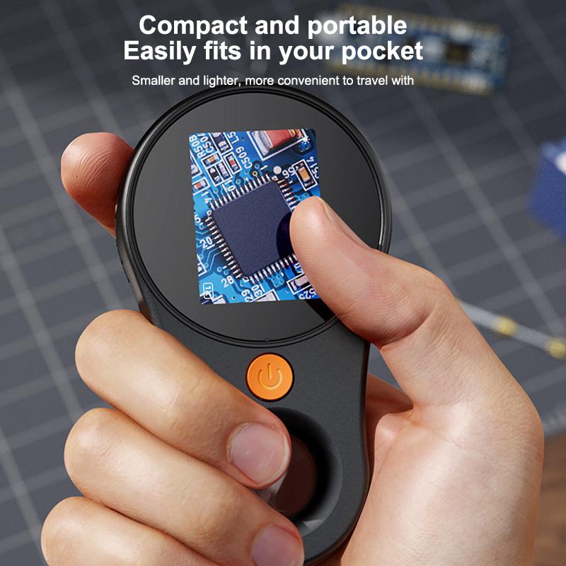 Product Introduction of Digital Handheld Microscope Magnifier For 500X Zoom Electronic Magnifying Glass 2 Million Pixels High Quality IPS Screen 39