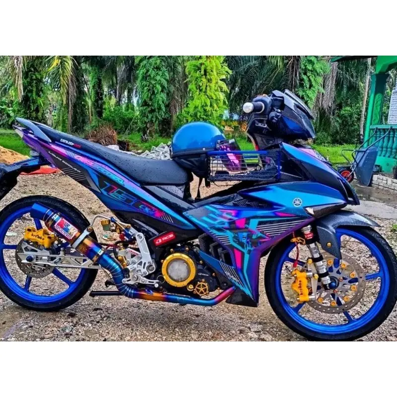STRIPING STICKER LES HOLOGRAM STIKER HOLOGRAM MX KING 150 EXCITER 150 HOLOGAM