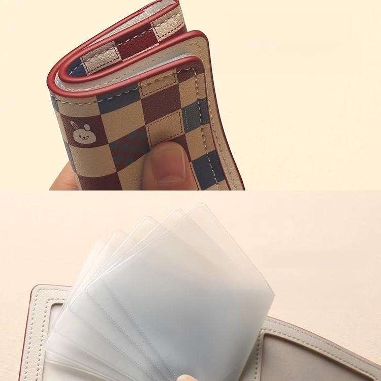 Compact Card Holder for Women, High Aesthetic Cute New Card Slot, ID Cartoon, Anti-Degaussing, Internet Celebrity Card 4