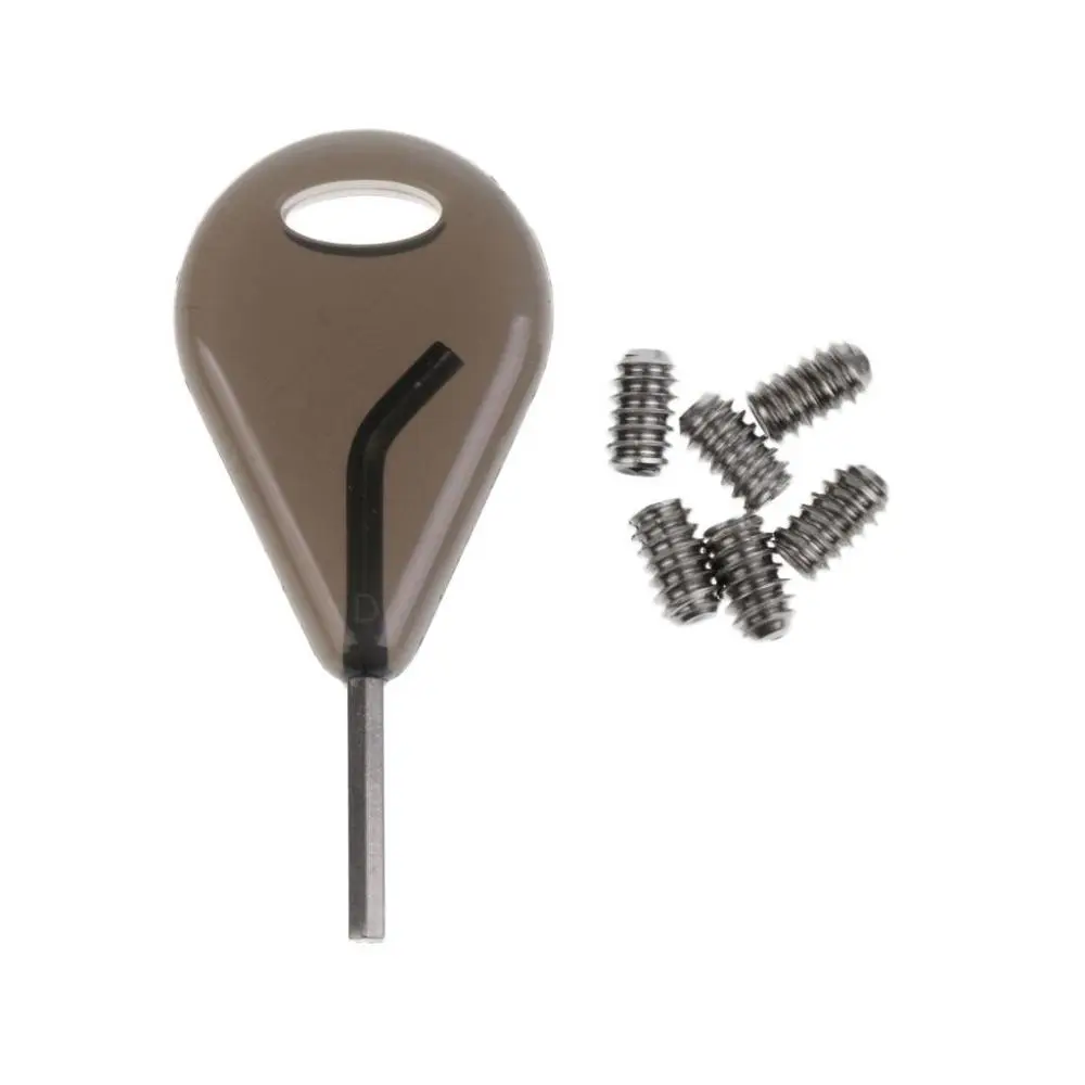 6Pcs Grub Screws & Key - Set of Surfboard Accessory -