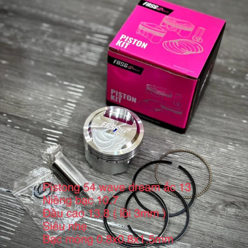 PISTONG FASSTEK CHO WAVE DREAM 54MM ẮC 13 dream 54 dên đôn