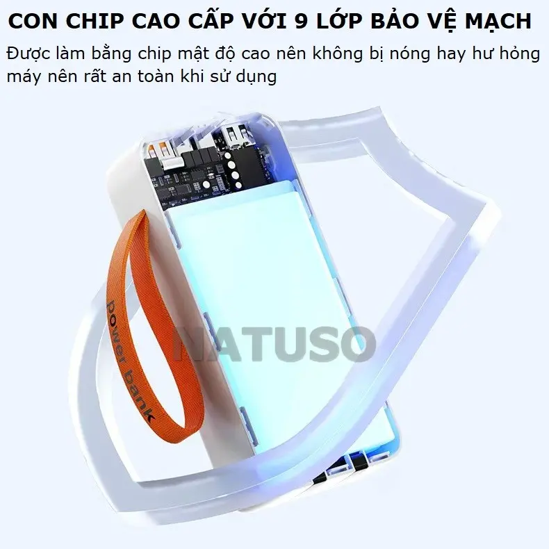 [Tặng sạc 3 đầu] Pin sạc dự phòng NT30 dung lượng lớn 30000mAh sạc nhanh 22,5W tích hợp dây sạc 7