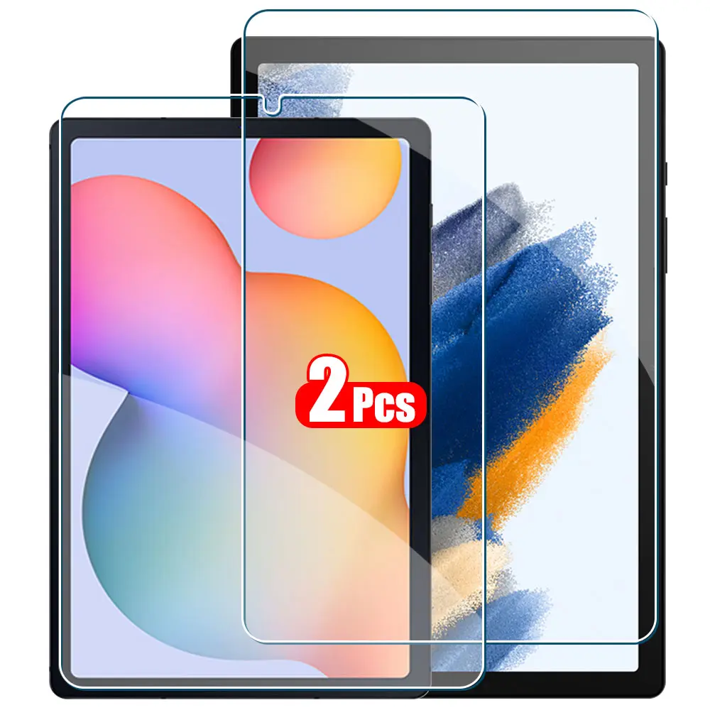 Bảo Vệ Màn Hình Kính Cường Lực, 2 Chiếc, Dành Cho Samsung Galaxy Tab S8 Ultra Plus, S6 Lite, S7 Fe, A7 Lite, A8, S9, A9, Phim Phụ Kiện Máy Tính Bảng