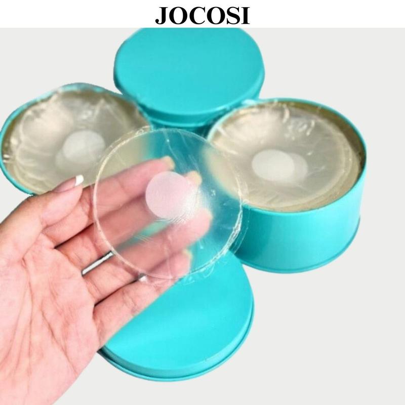 Miếng dán ngực silicon trong suốt keo dính chắc chắn tái sử dụng được nhiều lần - HỘP 5 cặp dán ngực tiện lợi JOCOSI H08 Nữ Cao Su girl Women Kem Sen Bra nội y nữ hoa Voi