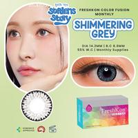 Gambar Softlens Warna Bulanan Freshkon Color Fusion Shimmering Grey 14.2mm Color Lens - Normal dari Softlens Story Kota Administrasi Jakarta Pusat 1 Tokopedia
