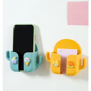 BISA COD H5372 Rak HP DIY Tempel / Rak 2 Kait Gantungan Serbaguna Buah Penyimpanan