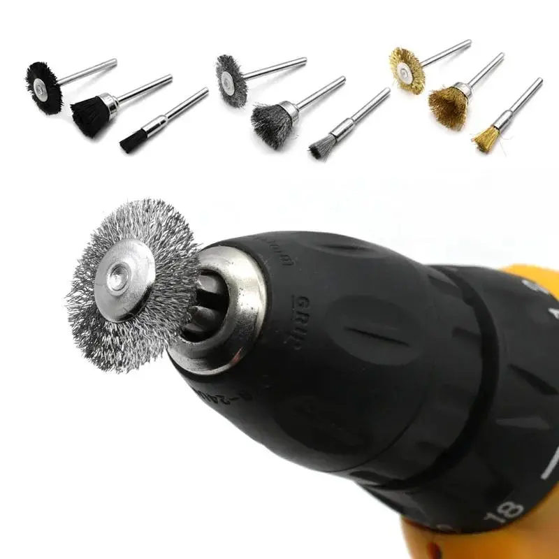 Bộ đầu chà nhám mài mini Dremel, phụ kiện công cụ Quay, bộ dụng cụ đánh bóng cho máy khoan mài điện, dụng cụ mài mòn, thích hợp để tự làm 4