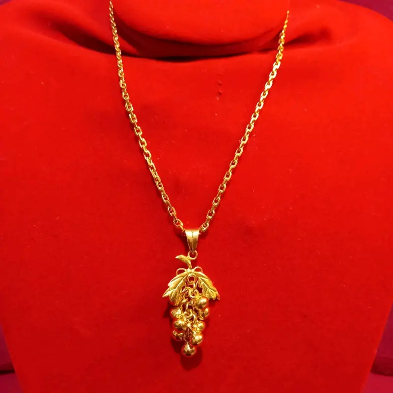 Kalung Anggur Daun Super Cantik Aksesoris Elegan 2