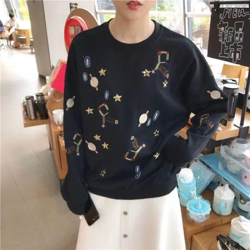 Sweater GALAXY Wanita dan Pria fleece bandung sweatshirt 2