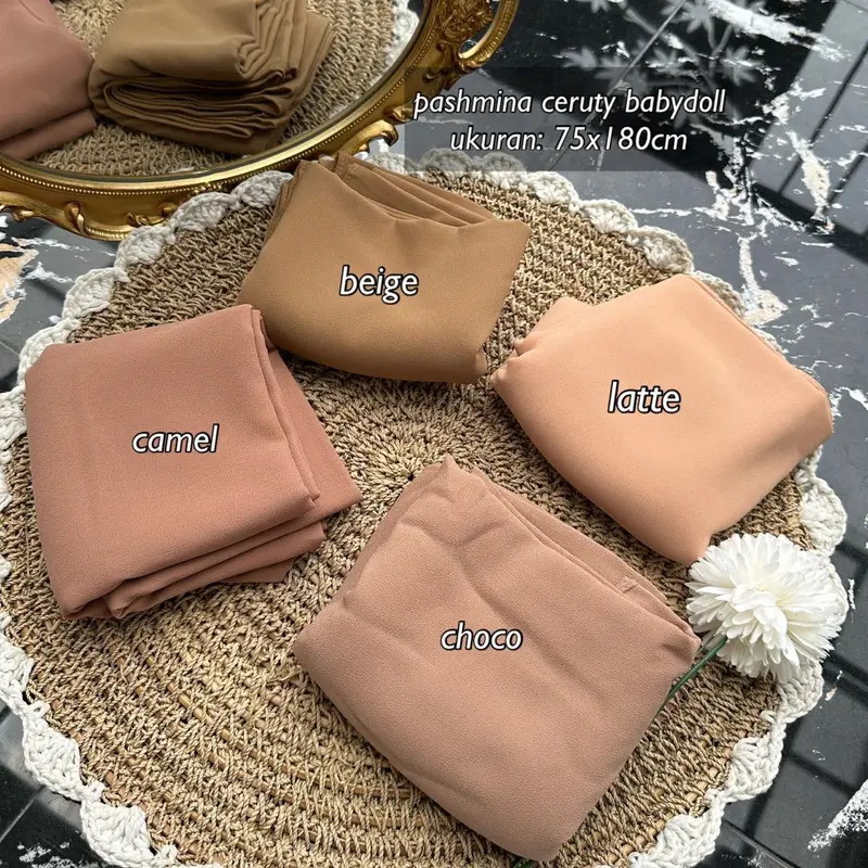 PASHMINA CERUTY BABYDOLL 180 CM 6