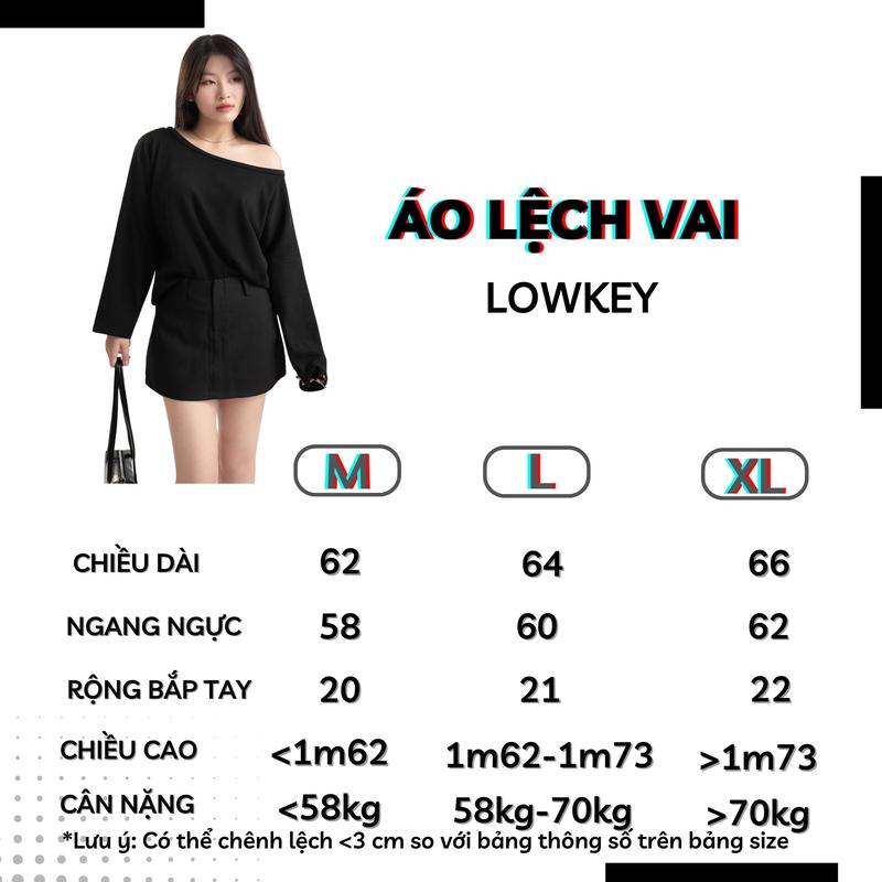 Product Introduction of [XẢ KHO] K5206 Áo Lệch Vai Tay Dài Form Rộng Chất Vải Tăm Thỏ Mềm Mại, Thoải Mái 4