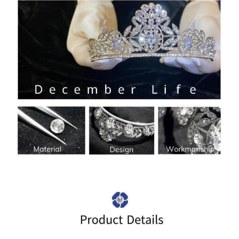 Product Introduction of Quality   Bridal Wedding Dressing    Baroque Royal  Crown  Pageant Tiaras Crown Molding Headpieces For Queens and King Female Anniversary Birthday Metal Coating  Women  Prom Diadem  Hair Accessories 29