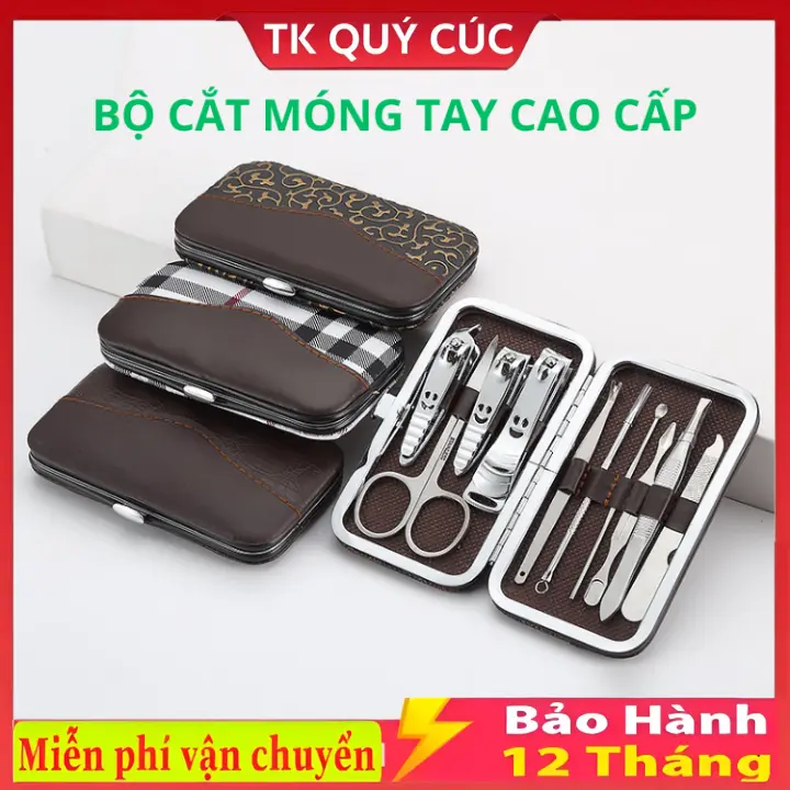 Bộ cắt móng tay7 món- 9 món Sắc nét và an toàn Hộp da .