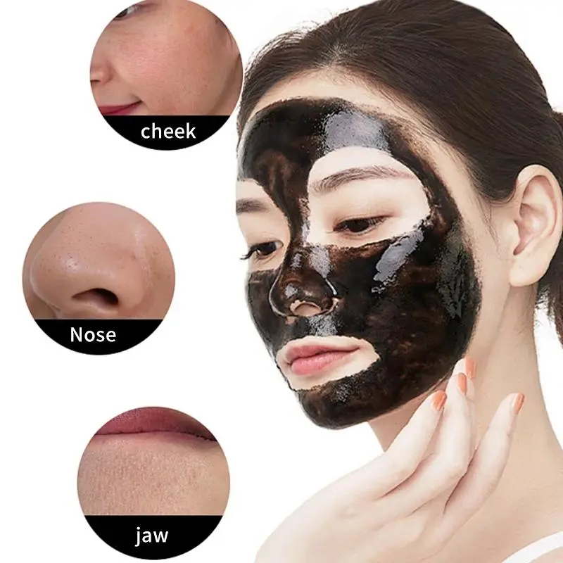 Bamboo Charcoal Blackhead Peel-off Mask, Deep Cleansing Facial Mask, Facial Skin Care Product for Women & Men 7