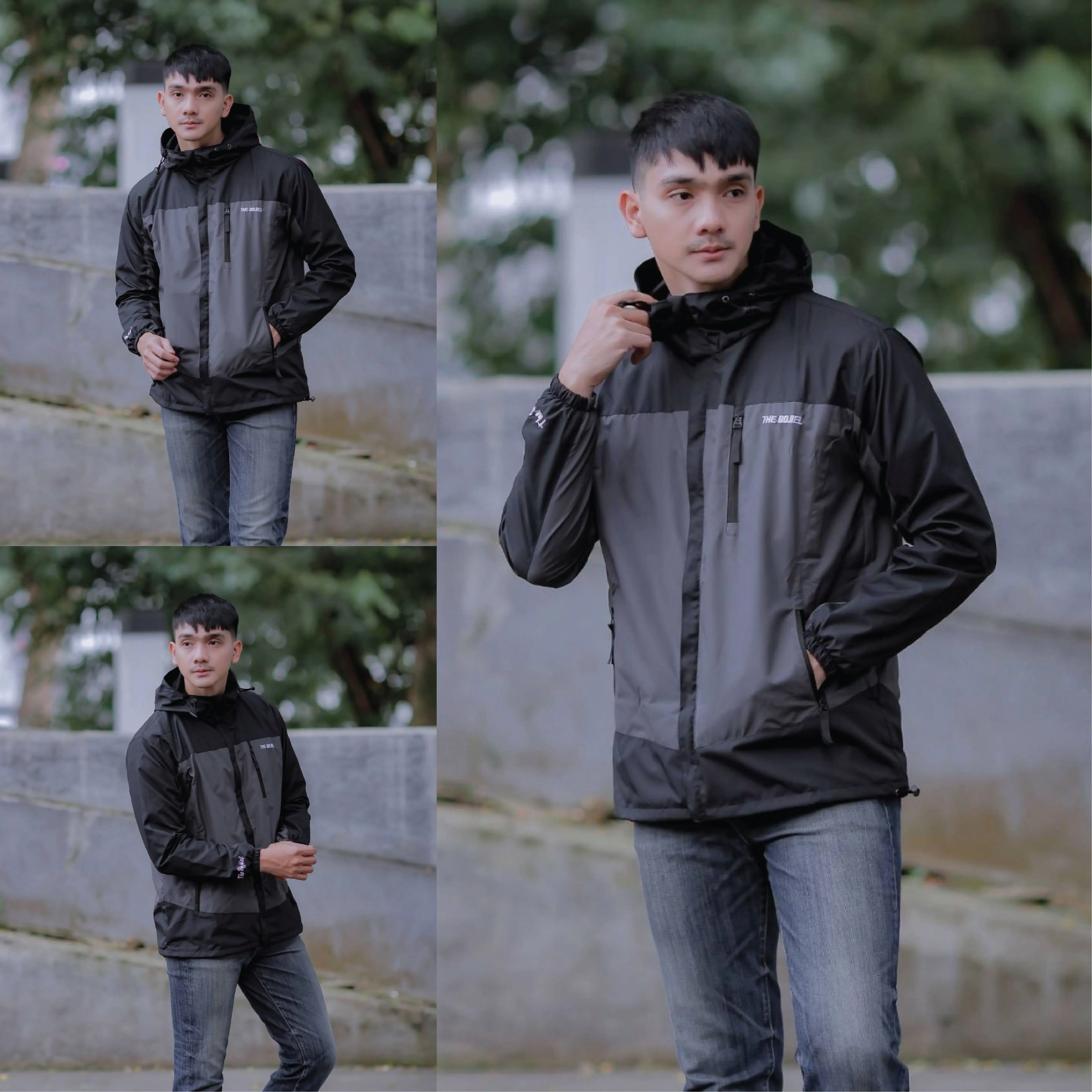 Jaket Parasut Waterproof Pria Wanita Windbreaker Original Distro The Bojiel