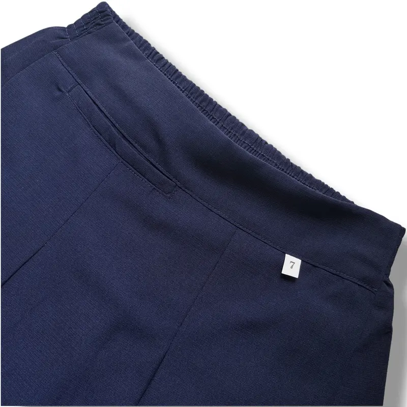 Váy Lụa Học Sinh Cấp 1 2 3 Màu Xanh Đen Có Túi và Lưng Thun Sau Lưng cho Nữ Women - Mẫu Mới Nhất 6
