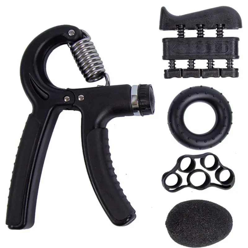 Adjustable Grip Strength Trainer Set, 5 Counts/set Finger Strength Training Tool, Hand Strength Training Equipment for Home Gym Workout, Father's Day Gifts 0