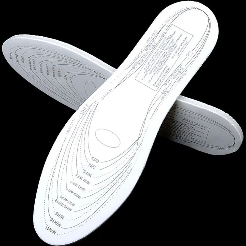 1 Pair Breathable  Running Sweat Insoles Foam Orthopedic Shoe Accessories DIY Sports  Anti-sweat Soft  Pad Sponge   Cushion