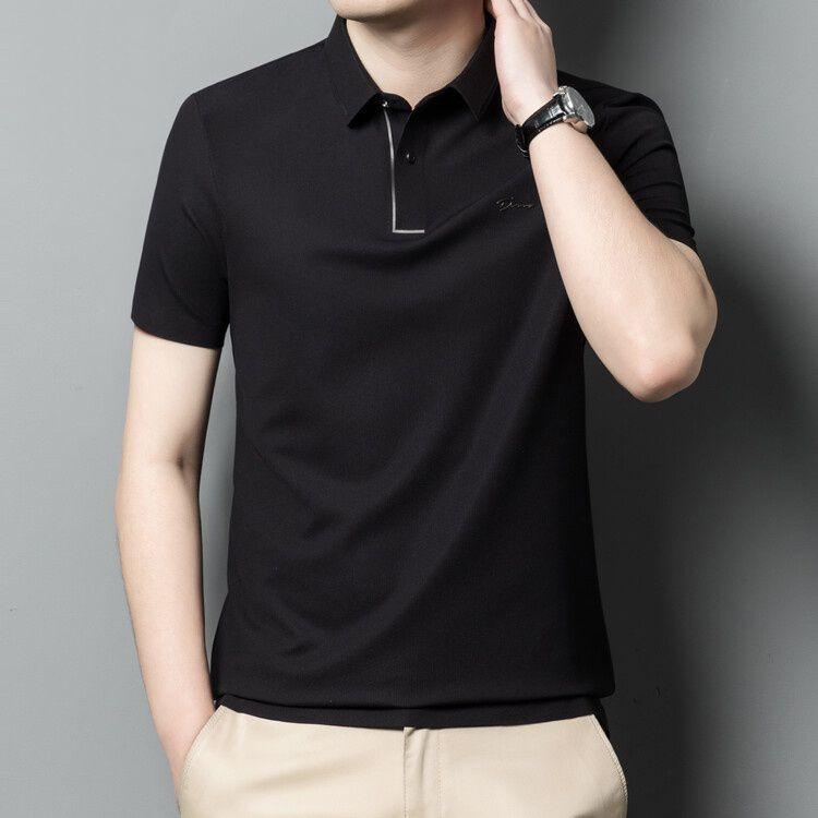 Áo Thun Cotton Paul, Heavyweight, ngắn Tay, Dáng Rộng Vừa Vặn, Cỡ Lớn, Áo Polo Thêu, Áo Nam, Hàng Mới Về Mùa Hè, Bán Chạy Tại Cửa Hàng, Có Bàn Đạp 2