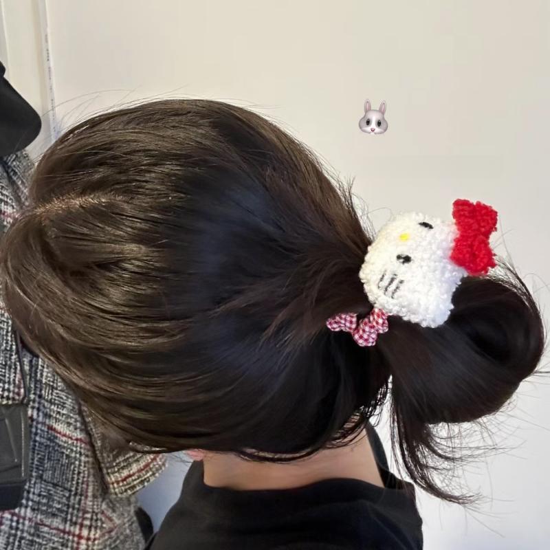 Băng Đô Kitty, Thiết Kế Nguyên Bản Hoạt Hình Ngọt Ngào, Phong Cách Cổ Điển Kẻ Sọc Kawaii, Kẹp Tóc, Dành Cho Bé Gái, Phụ Kiện Tóc 2