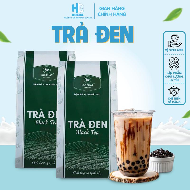 Trà đen lộc phát nguyên liệu nấu trà sữa truyền thống thơm ngon đậm vị gói 100g-nguyên liệu pha chế Hucha